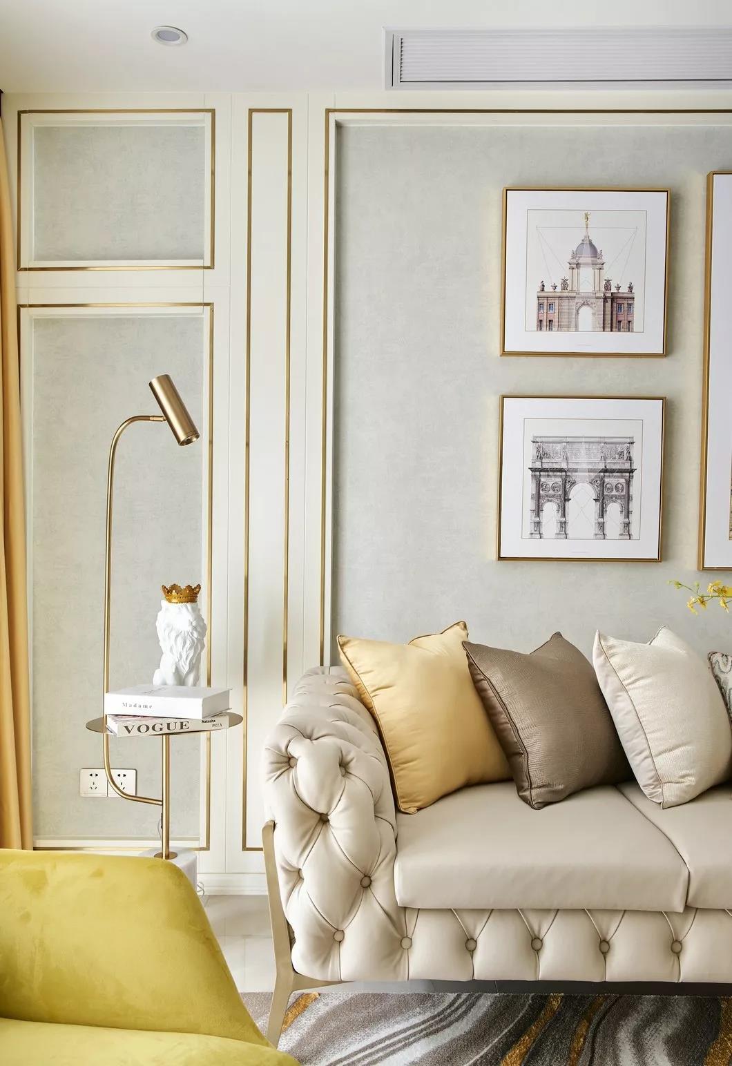 簡(jiǎn)易輕奢風(fēng)，那白色中的一抹金色光